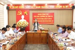 Phó Bí thư Tỉnh ủy Bùi Thị Minh làm việc với xã Vĩnh An về việc vận hành mô hình chính quyền địa phương 2 cấp