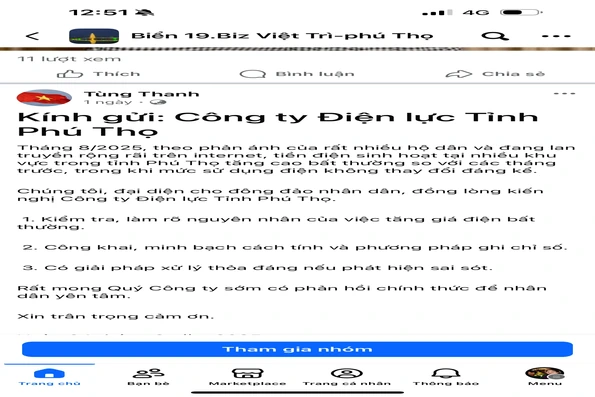 Cảnh báo tin giả về kiến nghị tiền điện tháng 8